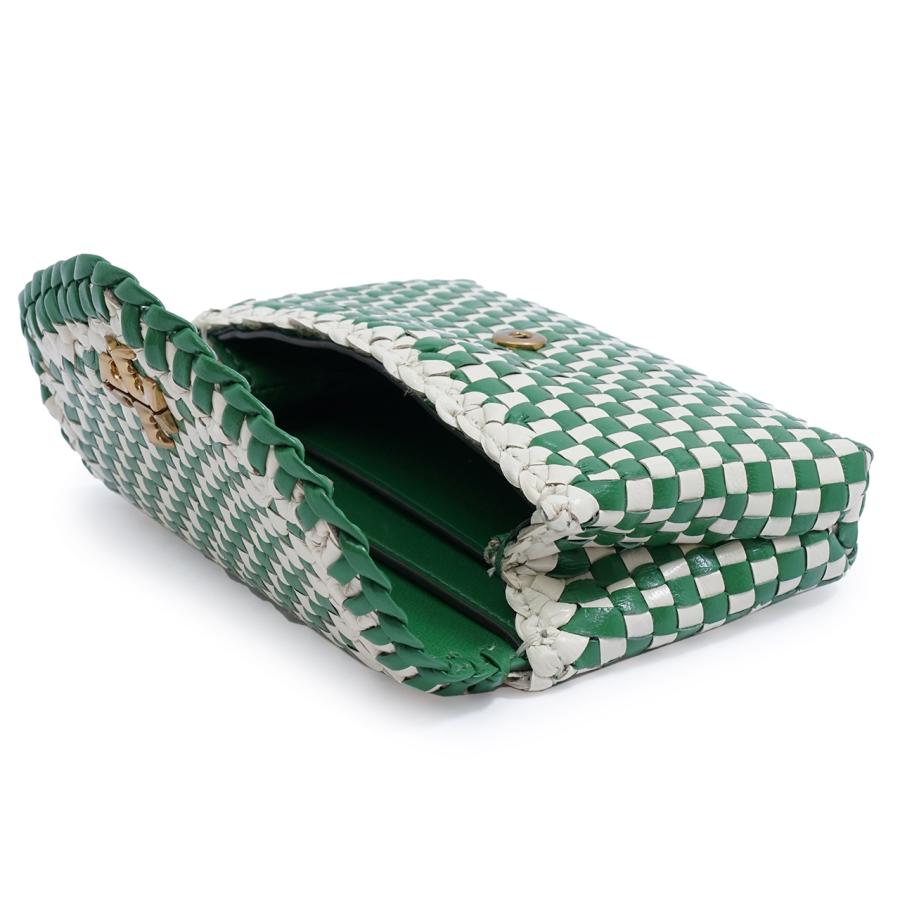 TORY BURCH（トリーバーチ） 148805 Kira Woven Flap Card Case カード