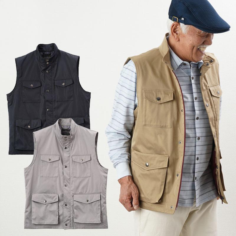 シニア服 80代 70代 60代 メンズ 紳士服 高齢者 おじいちゃん 10ポケット トラベルジャケットベスト 敬老の日 プレゼント ギフト Cfr Mt3 Tcマート シニア服 シルバーカー 通販 Yahoo ショッピング