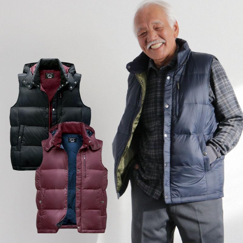 シニア ベスト メンズ 70代 80代 男性 服 ファッション プレゼント 旅行 高品質 丸八ダウンべスト 秋冬 暖かい Cfr Mt3 Tcマート シニアファッション 通販 Yahoo ショッピング