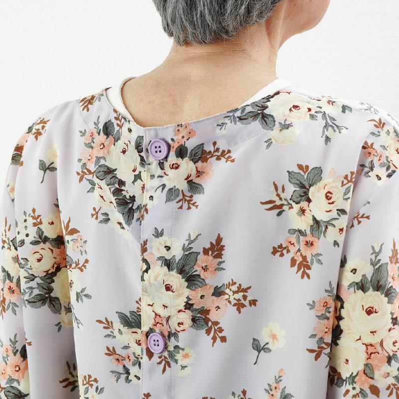 花柄割烹着 花柄 ゆったり 割烹着 その他トップス 手づくりの店メロディ