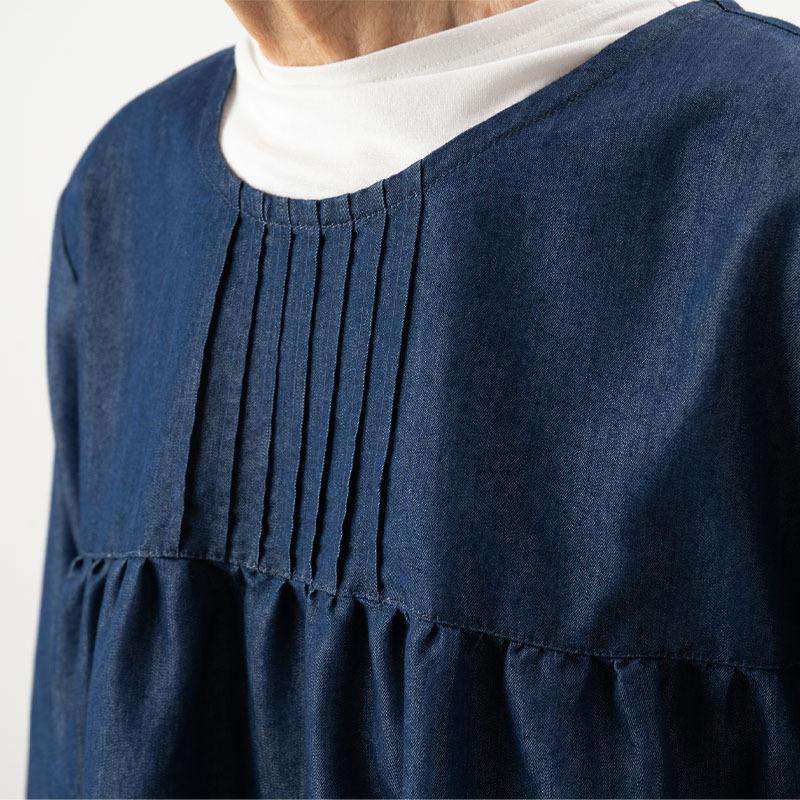 シニア服 80代 70代 60代 レディース 婦人服 高齢者 おばあちゃん デニムティアードギャザーチュニック 誕生日 プレゼント |  | 09