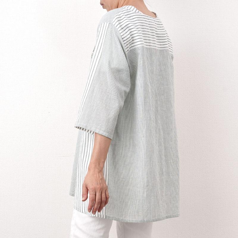 幟旗家紋の五分袖 チュニック 幟旗家紋の五分袖 チュニック East Age / 《舞花（まいはな）》