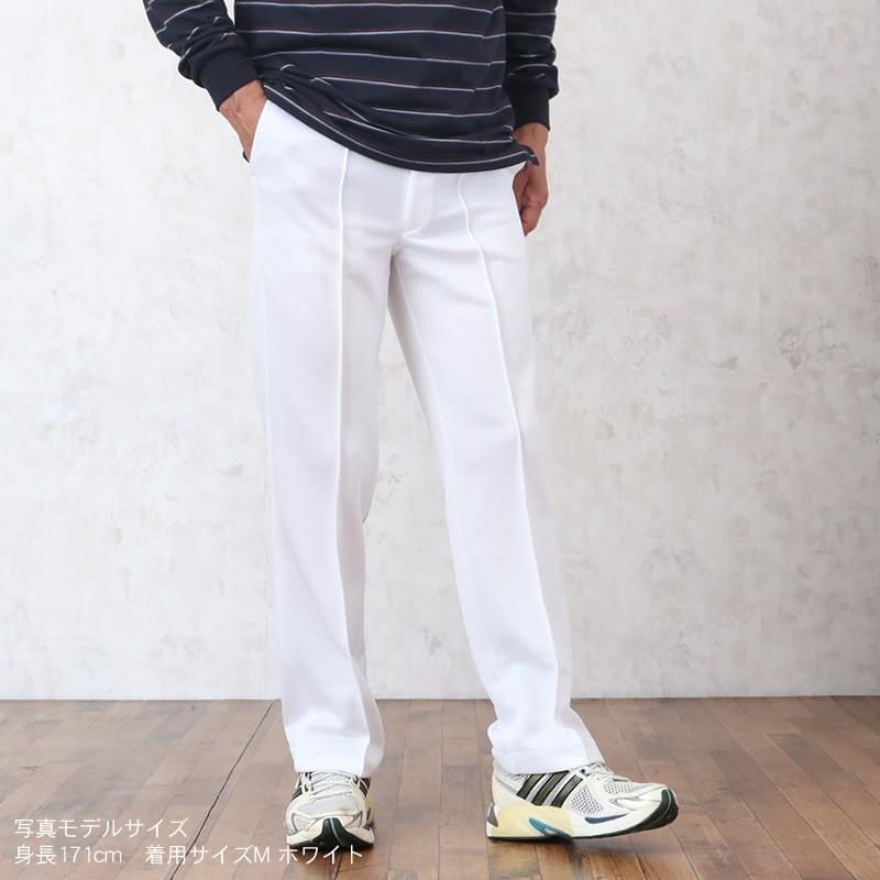 シニア メンズ ファッション 後ろゴム 前開き ジャージ スラックス