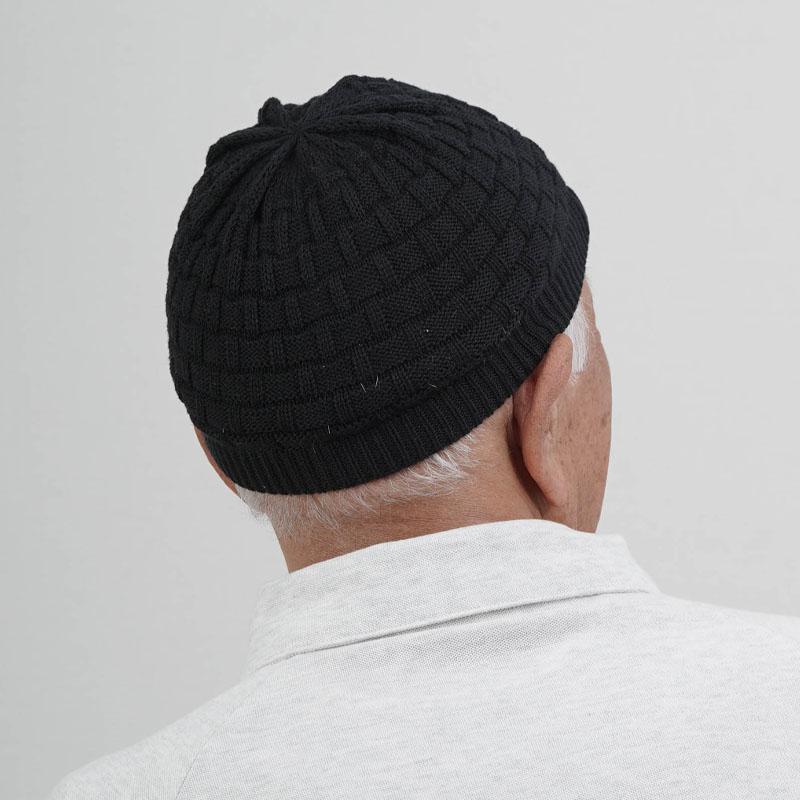 ニット帽のおじさん シニア 帽子 50代 60代 70代 メンズ おしゃれ 紳士 高齢者