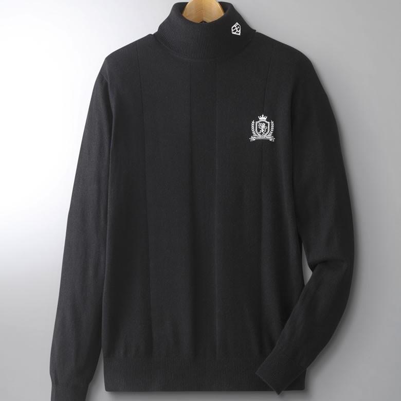 シニア メンズ ファッション モノトーンタートルネックセーター3色組