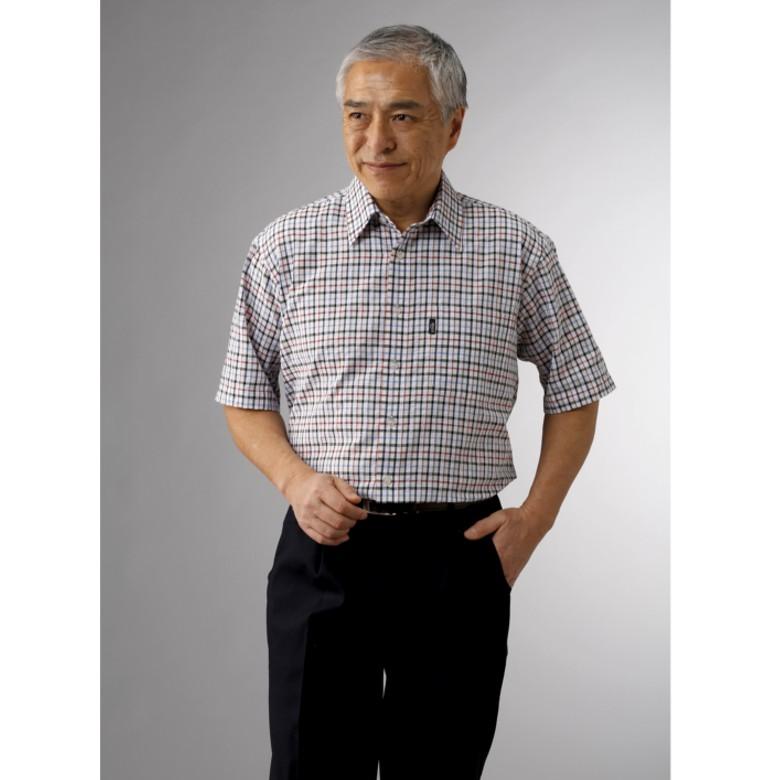 シニア メンズ ファッション サッカー生地格子柄半袖シャツ２色セット 70代 80代 シニア 服 男性 紳士服 お年寄り高齢者 敬老の日 プレゼント Csk Gv 006 Tcマート シニアファッション 通販 Yahoo ショッピング