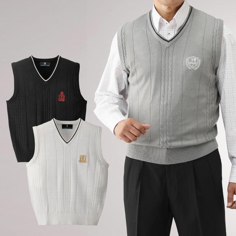 シニア 服 メンズ 80代 高齢者 70代 ファッション 男性 プレゼント ウォッシャブル モノトーン Vネックニットベスト 3色組 Csk Mt3 As 0310 Tcマート シニア服 シルバーカー 通販 Yahoo ショッピング