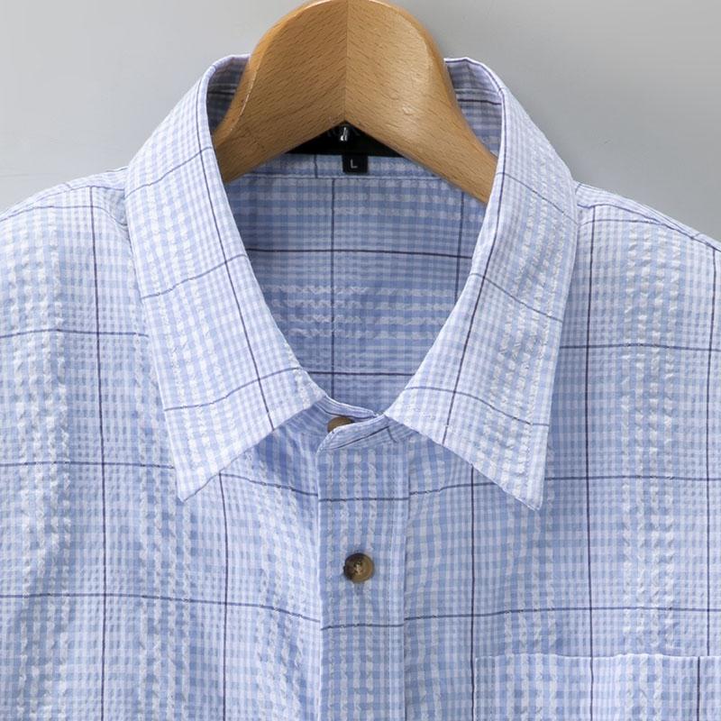 シニアファッション 前開き シャツ ビジネス シニア 服 80代 70代 60代