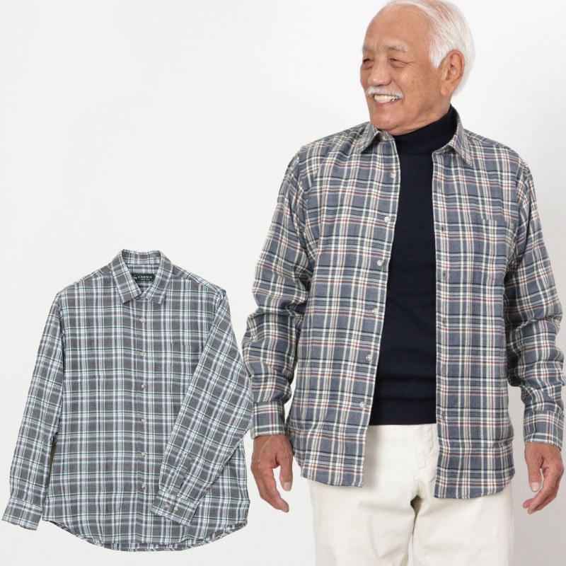 シニア服 80代 70代 60代 メンズ 紳士服 高齢者 おじいちゃん チェック柄 ソフトフランネルシャツ 敬老の日 プレゼント ギフト Cuk Mt7 51 4632 Tcマート シニア服 シルバーカー 通販 Yahoo ショッピング