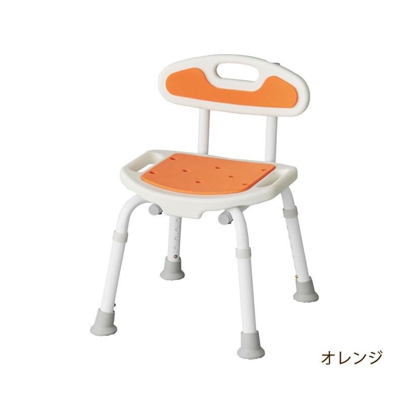 介護用品 風呂椅子 風呂いす・コンパクトカラフルシャワーチェア背付