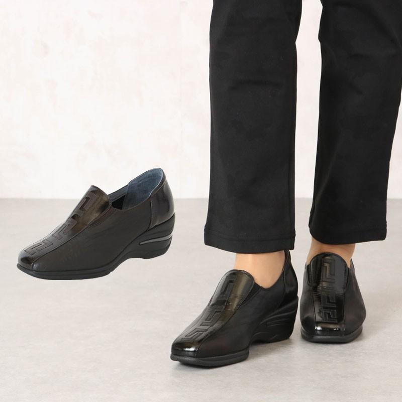 本革 ソフトレザー スリッポンヒールシューズ パンプス シニアファッション 70代 80代 60代 高齢者 靴 婦人 レディース 70代 80代 Sh2615 Tcマート シニアファッション 通販 Yahoo ショッピング