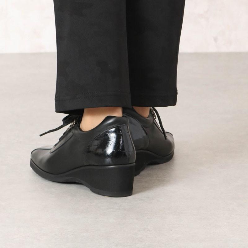 本革レザー 型押しエナメル エレガントウォーキングシューズ