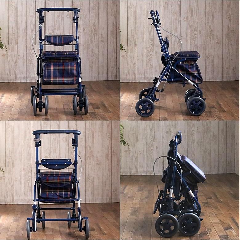 手押し車 高齢者 おしゃれ 座れる シルバーカー 老人 お年寄り 荷物