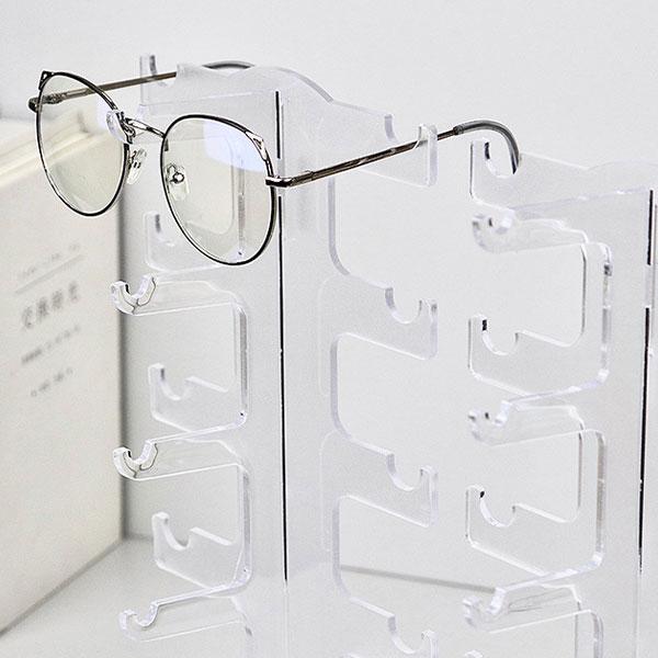 メガネ スタンド 眼鏡 サングラス 10本用 置き ディスプレイ 収納 コレクション おしゃれ インテリア タワー型｜tc-select｜02
