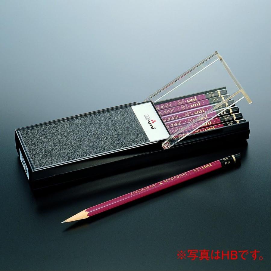 三菱鉛筆 鉛筆 ハイユニ 2B 1ダース HU2Bの画像