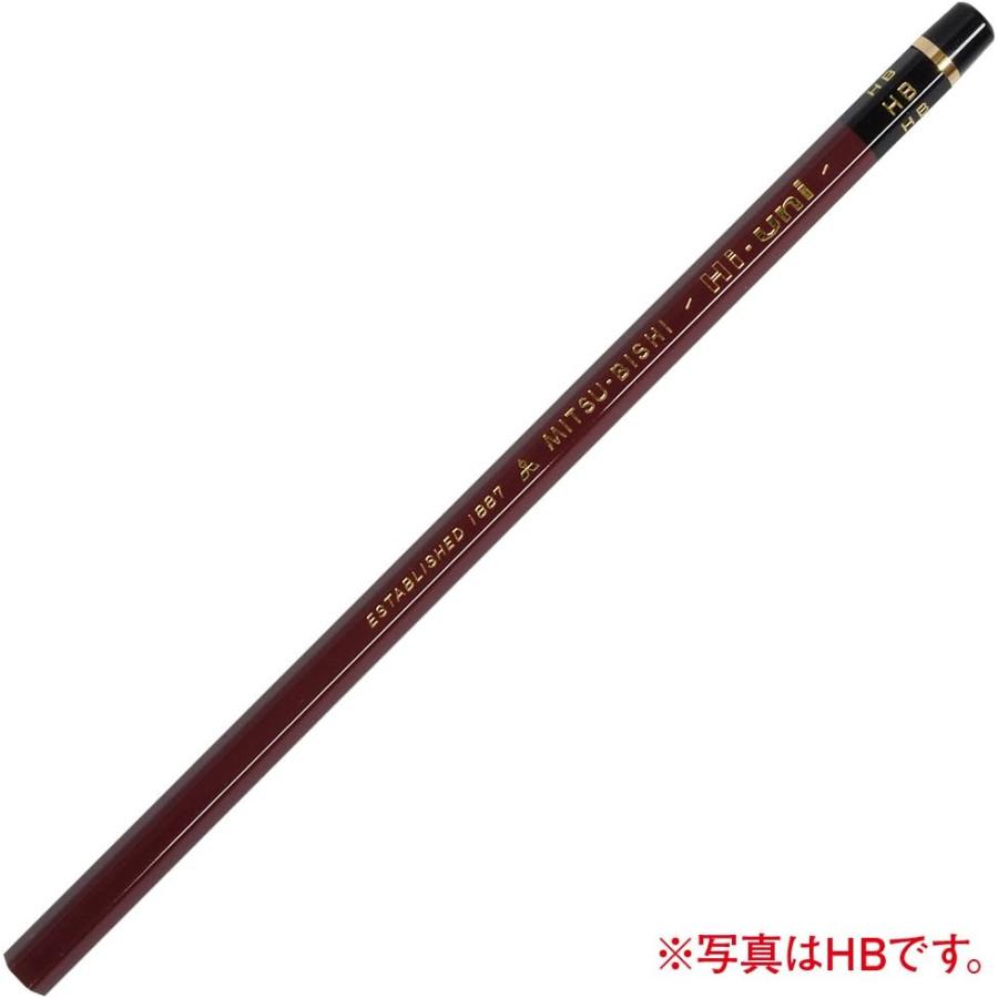 三菱鉛筆 鉛筆 ハイユニ 2B 1ダース HU2Bの画像