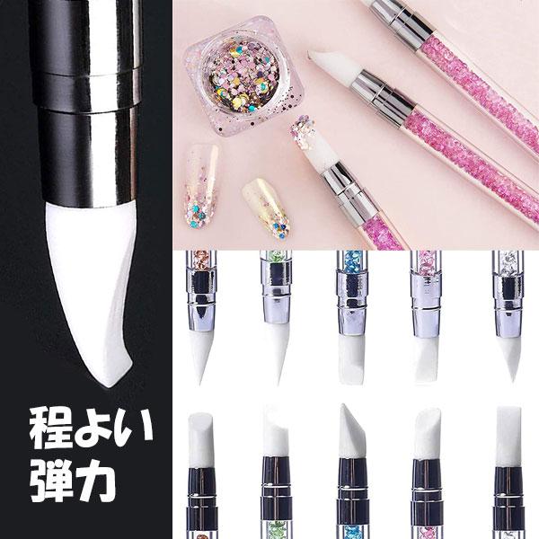 ネイルブラシ ジェルネイル 筆 ジェルブラシ シリコンブラシ