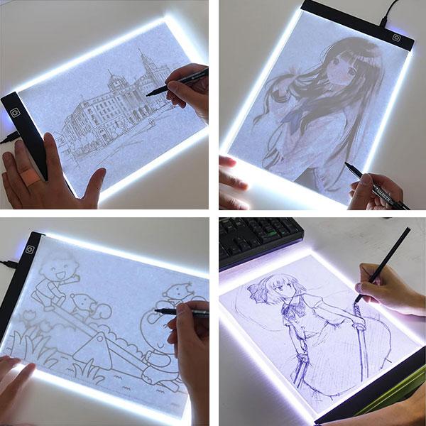 トレース台 A4 ライトテーブル トレースボード トレーシングボード LED