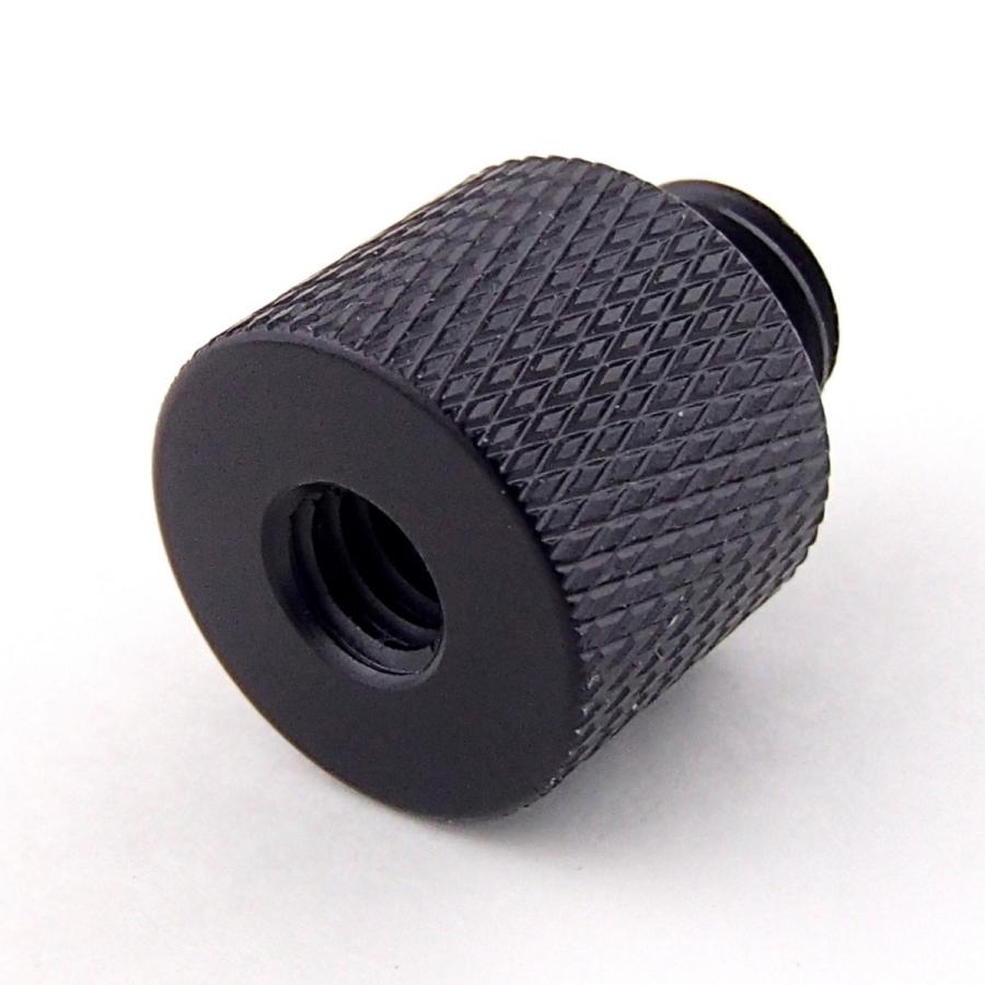 2個セット・ブラック）カメラネジ変換アダプター 3/8オスー1/4メス