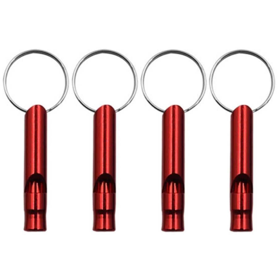 4個セット】 ホイッスル キーホルダー アルミ製 笛 防犯 防災 災害 熊