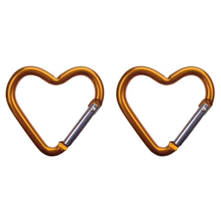 2個セット】 ハート カラビナ ハート形 キーホルダー ベルトフック