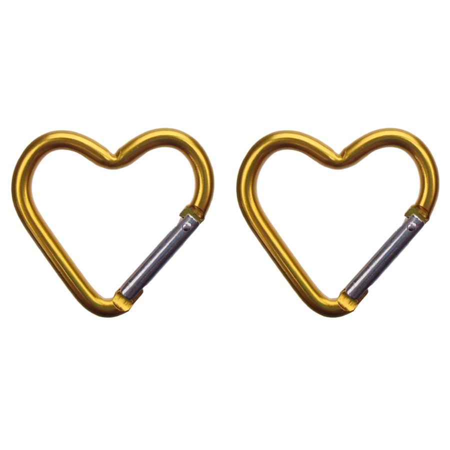 2個セット】 ハート カラビナ ハート形 キーホルダー ベルトフック