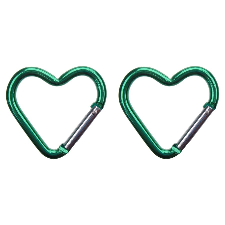 2個セット】 ハート カラビナ ハート形 キーホルダー ベルトフック