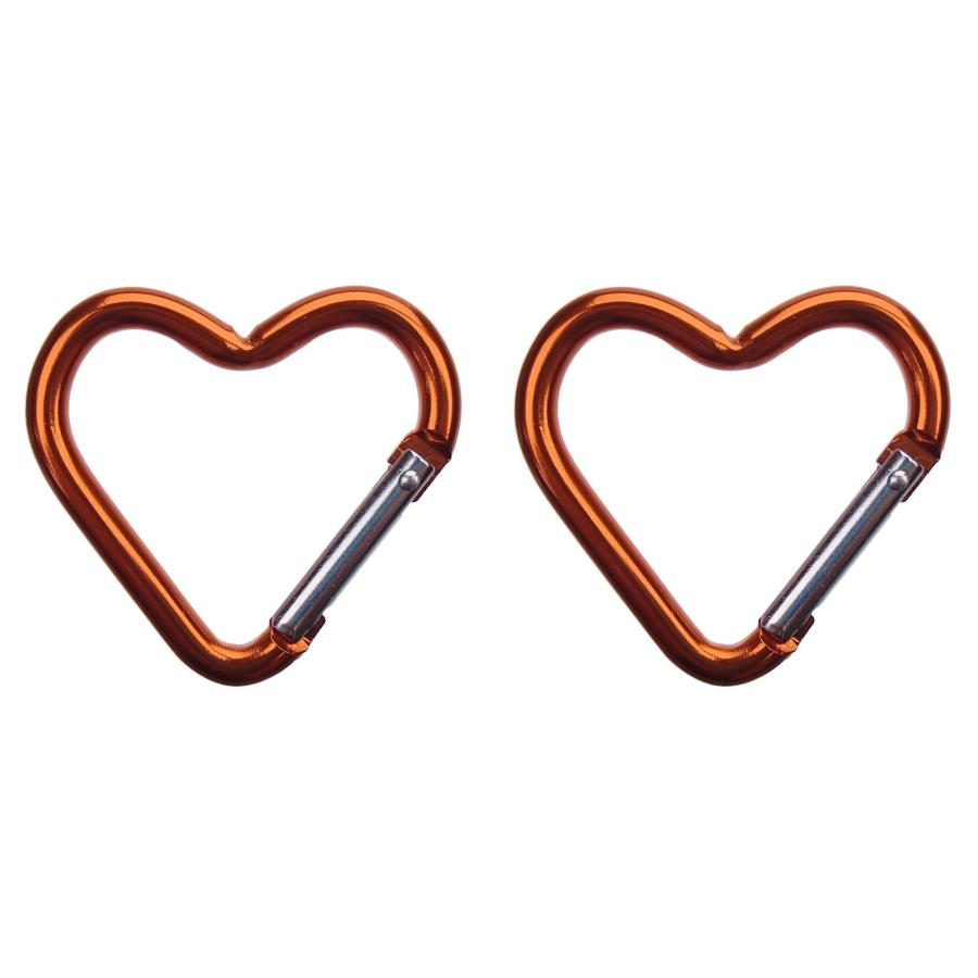 2個セット】 ハート カラビナ ハート形 キーホルダー ベルトフック