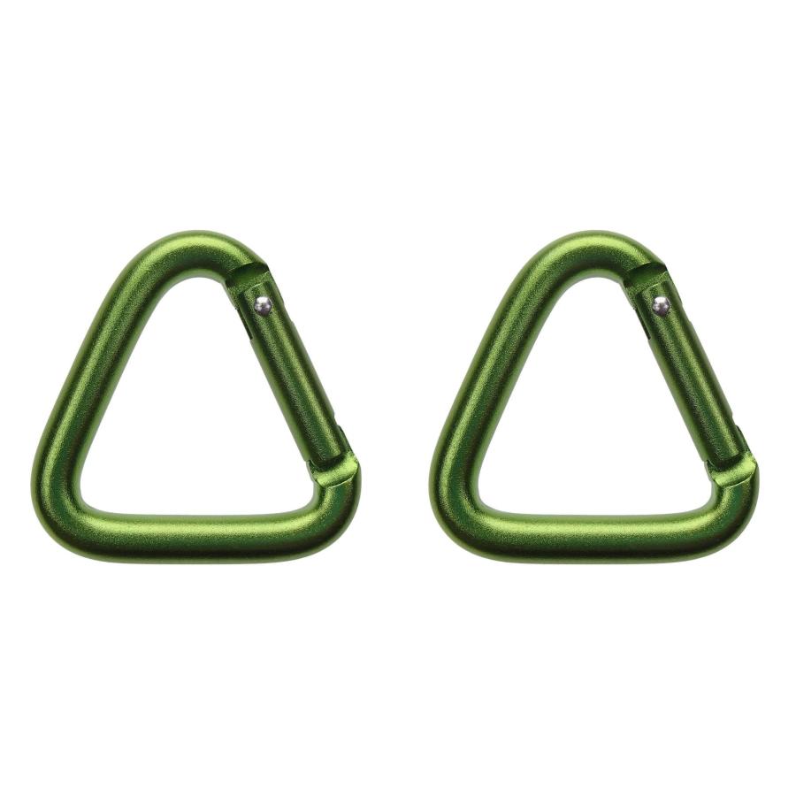【2個セット】 トライアングル カラビナ 三角形 キーホルダー ベルトフック アルミ合金 |  | 06