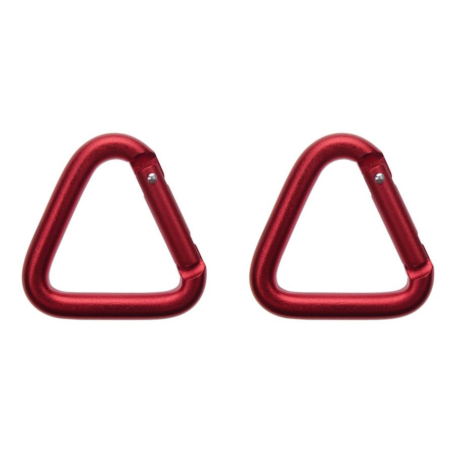 2個セット】 トライアングル カラビナ 三角形 キーホルダー