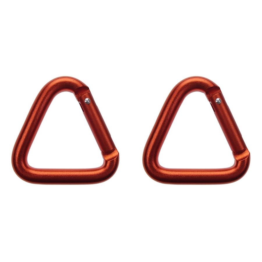 2個セット】 トライアングル カラビナ 三角形 キーホルダー