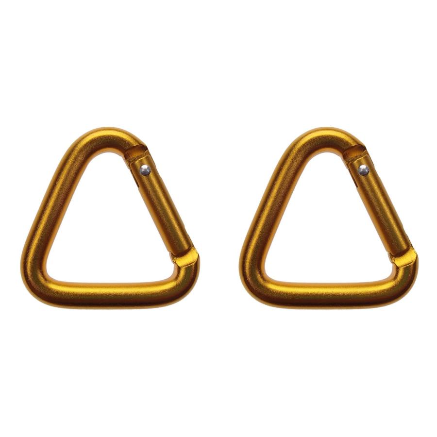2個セット】 トライアングル カラビナ 三角形 キーホルダー