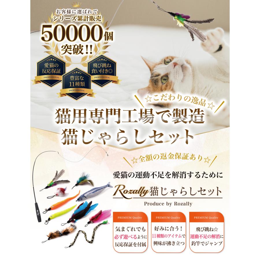 Rozally 【猫びより掲載モデル】 猫じゃらし ねこじゃらし 猫用