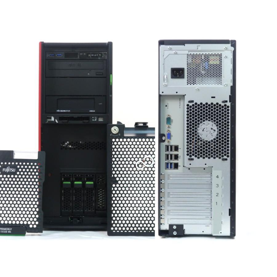 富士通 PRIMERGY TX1330 M4 Xeon E-2124 3.3GHz 8GB 1.2TBx2台