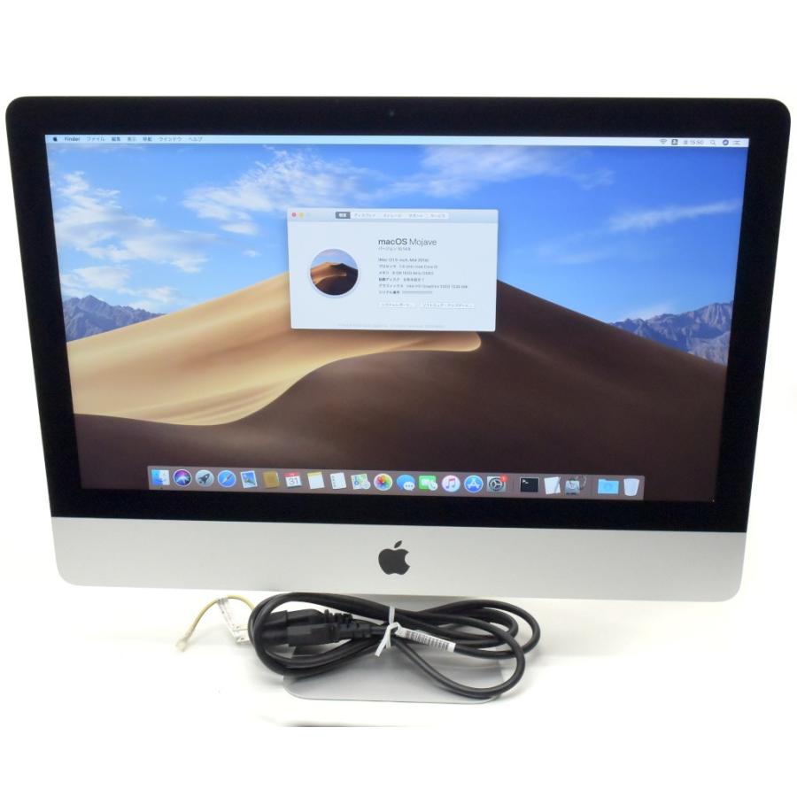 Apple iMac 21.5インチ Mid 2014 Core i5-4260U 1.4GHz 8GB 500GB(HDD) フルHD 1920x1080ドット macOS Mojave 10.14.6