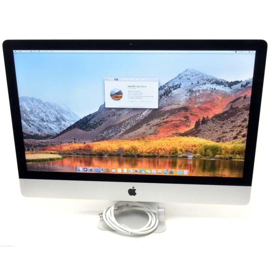 Apple iMac 27インチ Late 2012 Core i5-3470 3.2GHz 8GB 1TB(HDD) GeForce GTX675MX WQHD 2560x1440 macOS High Sierra 10.13.6