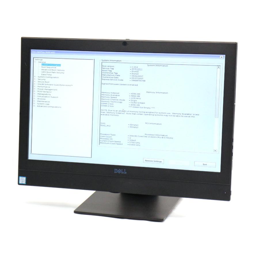 DELL OptiPlex 5250 AIO Core i3-6100 3.7GHz 4GB DVD+-RW 21.5