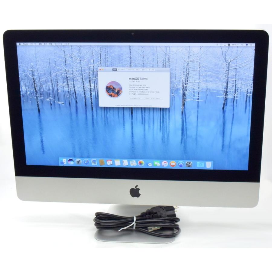 Apple iMac 21.5インチ Core i5-2500S 2.7GHz 4GB 1TB HD6770M macOS Sierra 10.12.1 Mid 2011