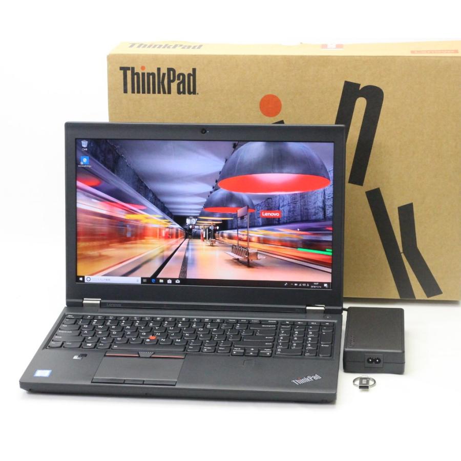 Lenovo 美品 ThinkPad P51 4K UHD Xeon E3-1535M v6 3.1GHz 16GB 512GB(SSD) Quadro M2200 15.6インチ 3840x2160 Windows10 Pro｜tce-direct