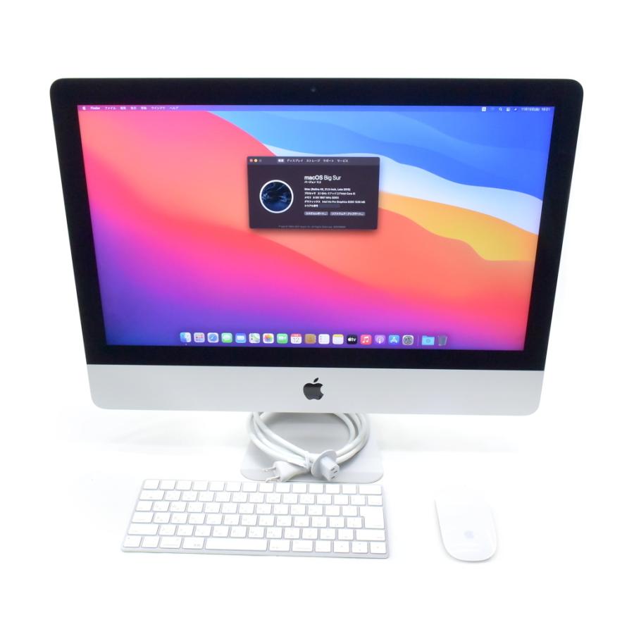 Apple iMac Retina 4K 21.5インチ Late 2015 Core i5-5675R 3.1GHz 8GB 1TB(HDD) 4096x2304ドット macOS Big Sur 11.2