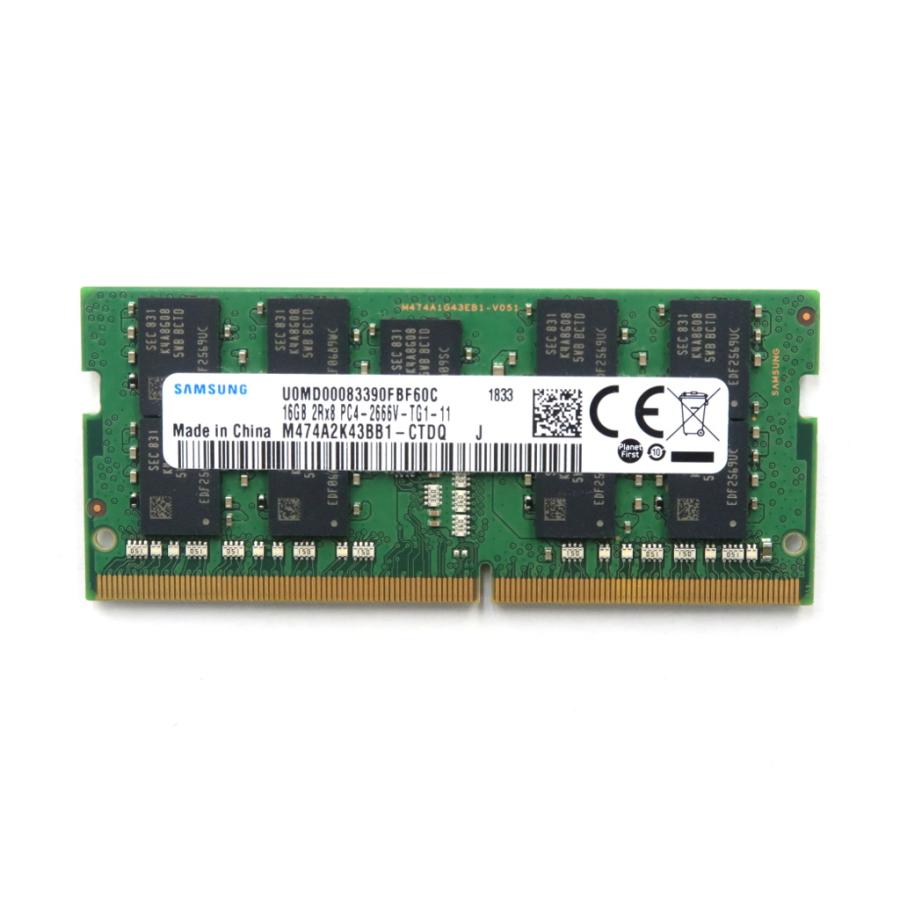 ◇SAMSUNG 16GB DDR4-2666(PC4-21300) ECC SODIMM 2Rx8/16GB 小型
