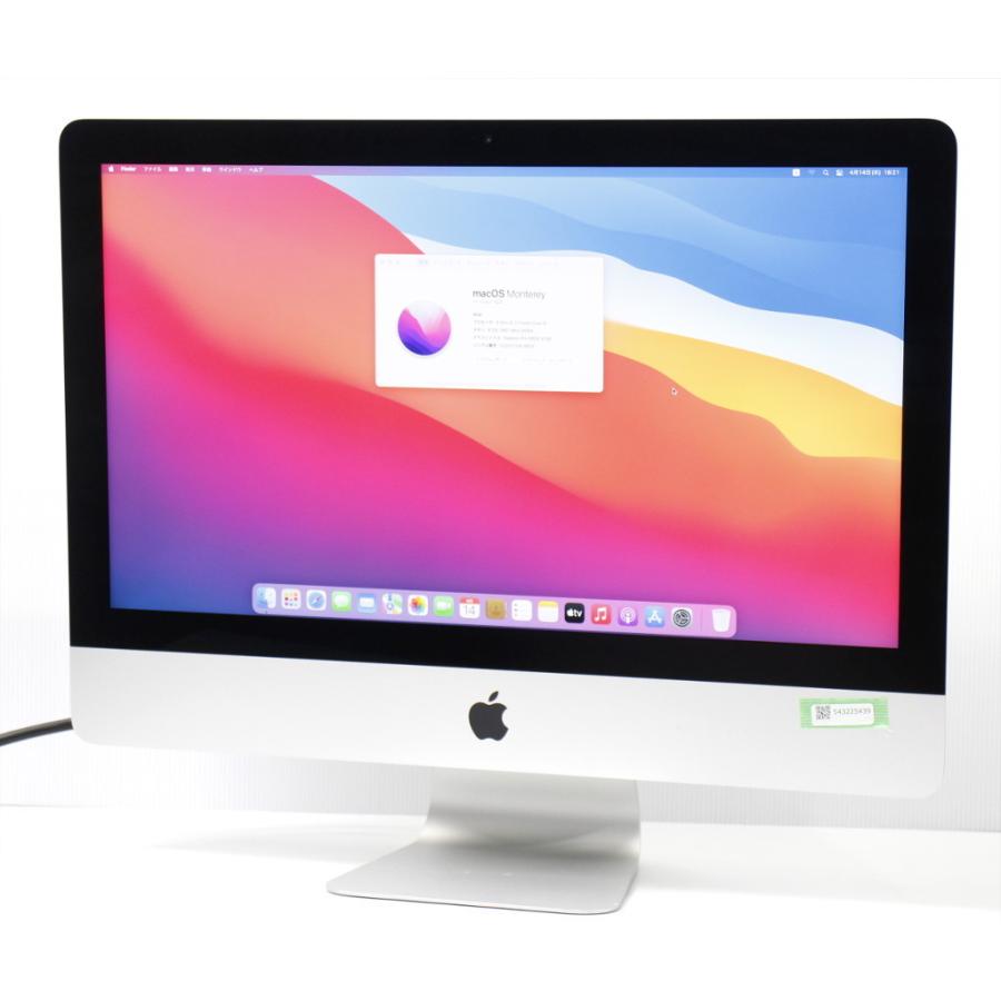 Apple iMac 21.5インチ Retina 4K 2019 Core i5-8500 3GHz 8GB 32GB 1TB FusionDrive Radeon Pro 560X 4096x2304ドット macOS Monterey