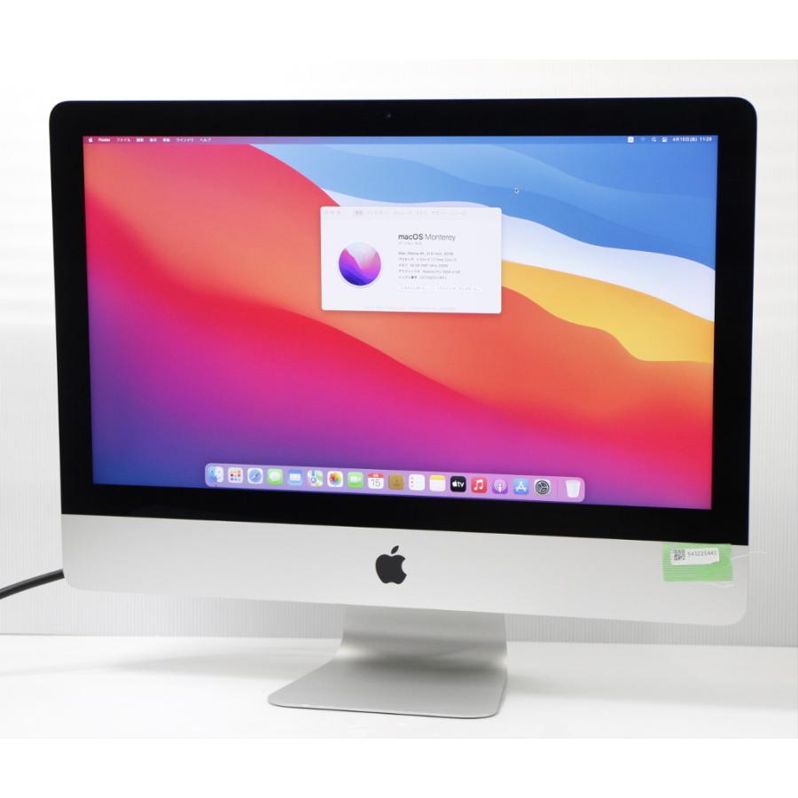 Apple iMac 21.5インチ Retina 4K 2019 Core i5-8500 3GHz 16GB 512GB(SSD) Radeon Pro 560X 4096x2304ドット macOS Monterey