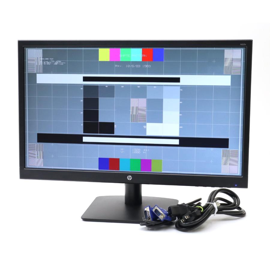 hp N223v Monitor 21.5インチ非光沢パネル フルHD 1920x1080ドット DVID/アナログRGB入力 5000h
