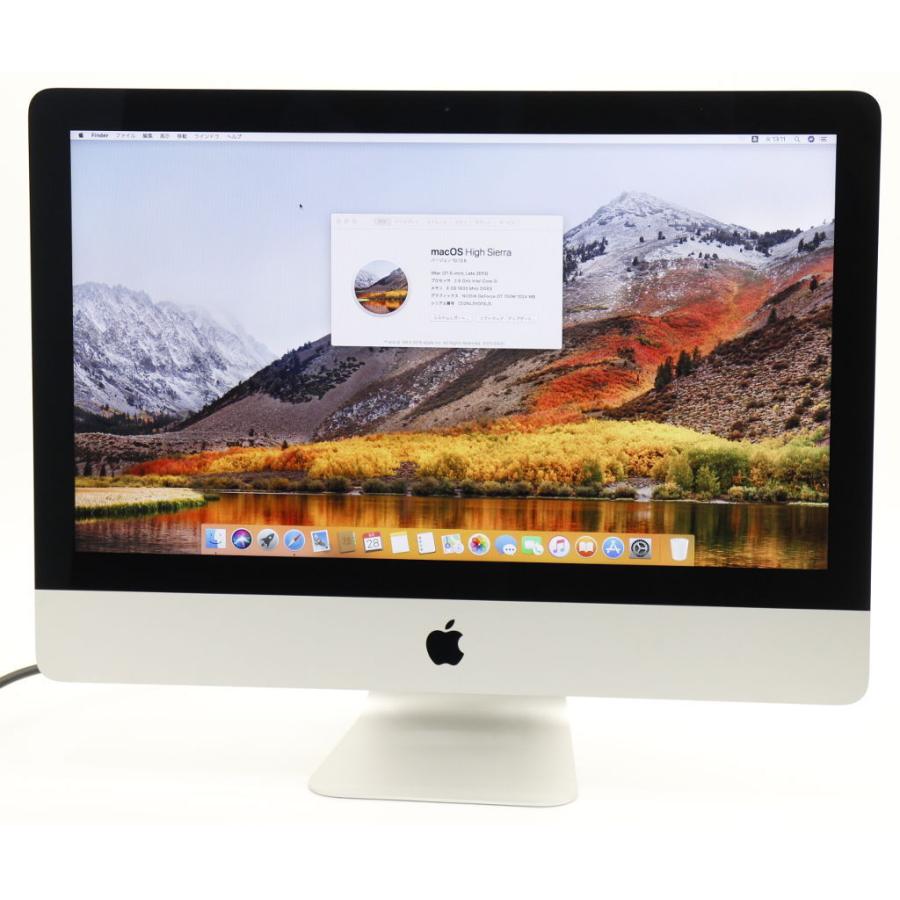 Apple iMac 21.5インチ Late 2013 Core i5-4570S 2.9GHz 8GB 1TB Geforce GT750M FHD 1920x1080ドット macOS High Sierra