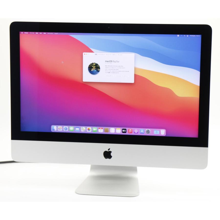 Apple iMac 21.5インチ Retina 4K Late 2015 Core i5-5675R 3.1GHz 8GB 1TB Iris Pro 6200 4096x2304ドット macOS Big Sur
