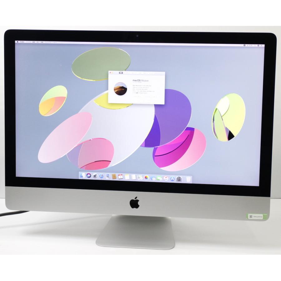 Apple iMac 27インチ Retina 5K Late 2015 Core i5-6500 3.2GHz 32GB 1TB Radeon R9 M380 5120x2880ドット macOS Mojave