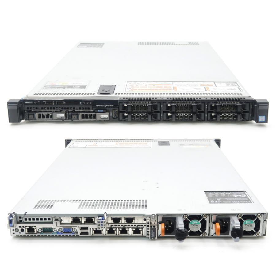 DELL PowerEdge R630 Xeon E5-2680 v4 2.4GHz 192GB 300GBx2台(SAS2.5インチ ...