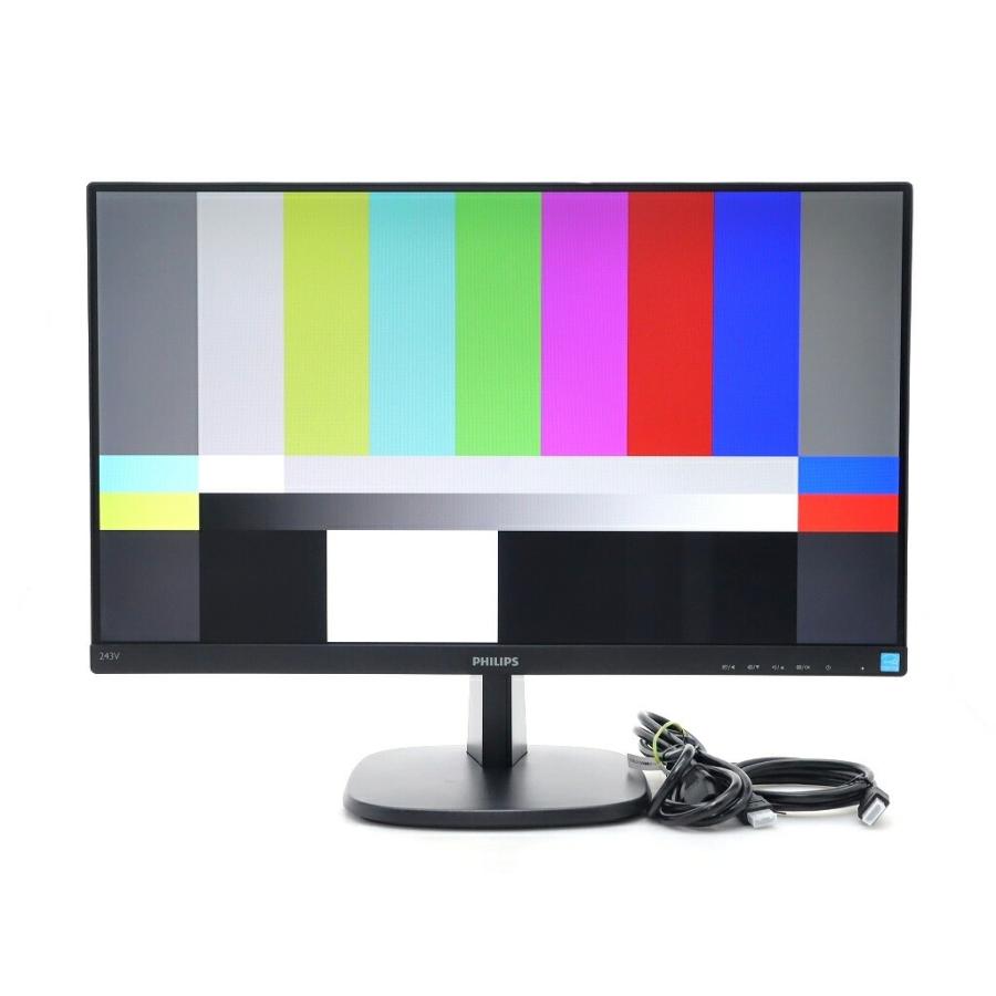 モニター 【並品】PHILIPS 243V7QDAB/11 23.8インチ非光沢IPSパネル