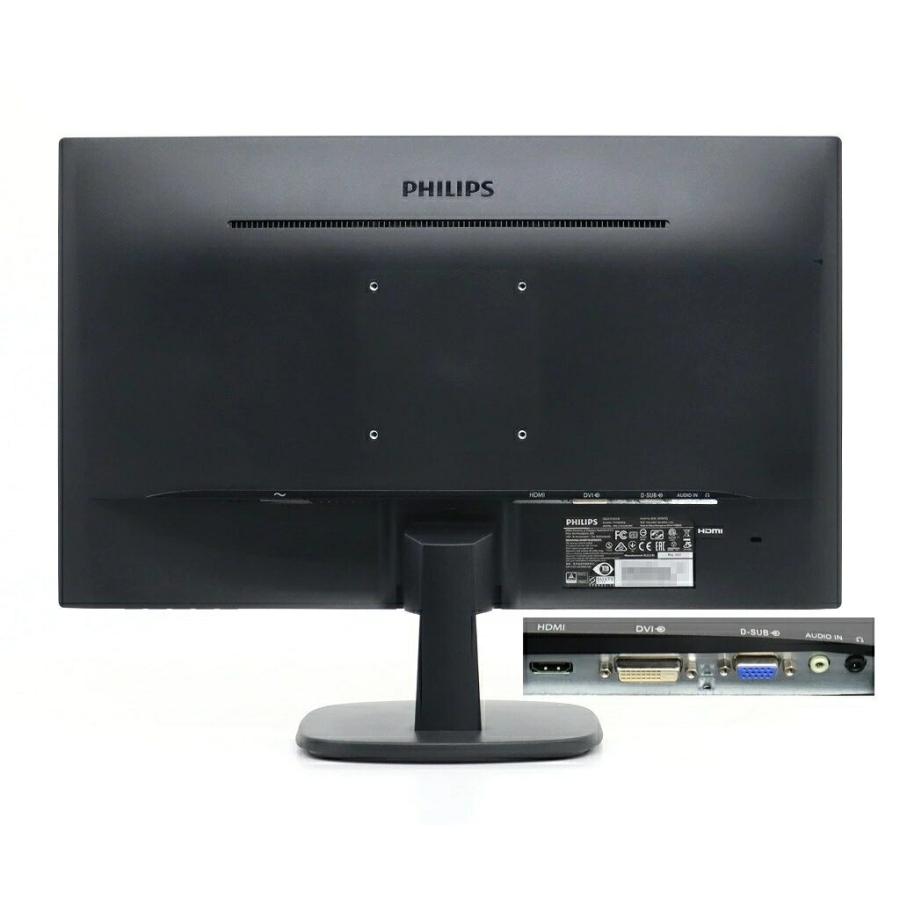モニター 【並品】PHILIPS 243V7QDAB/11 23.8インチ非光沢IPSパネル